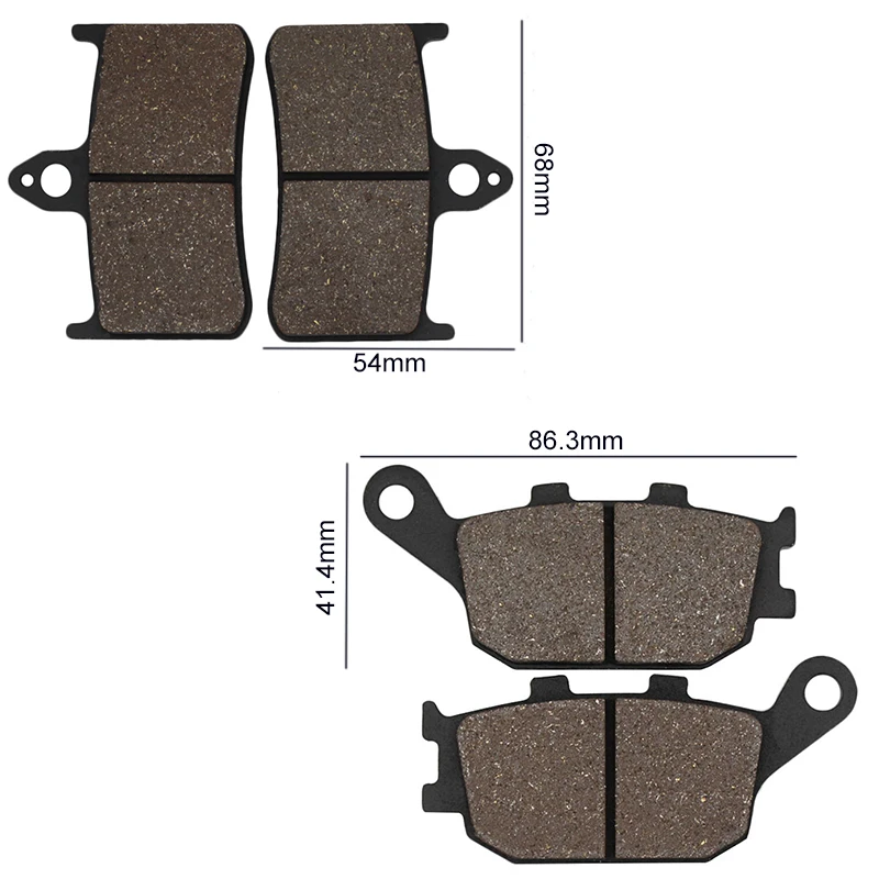 Cyleto передние и задние тормозные колодки для Honda CBR900RR CBR900 RR Fireblade 92-97 CB900 CB 900 Hornet 02-07 VTR1000 F Firestorm 97-06