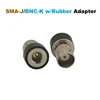 SMA-J (SMA Male)/BNC-K (BNC Female) jack with Black Rubber RF Adapter 1
