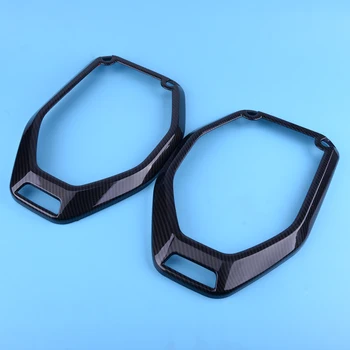 

Plastic Carbon Fiber Style Plastic Car Auto Inner Top Roof Speaker Cover Trim 12.48x8.27 inch Fit For 2018 Jeep Wrangler JL