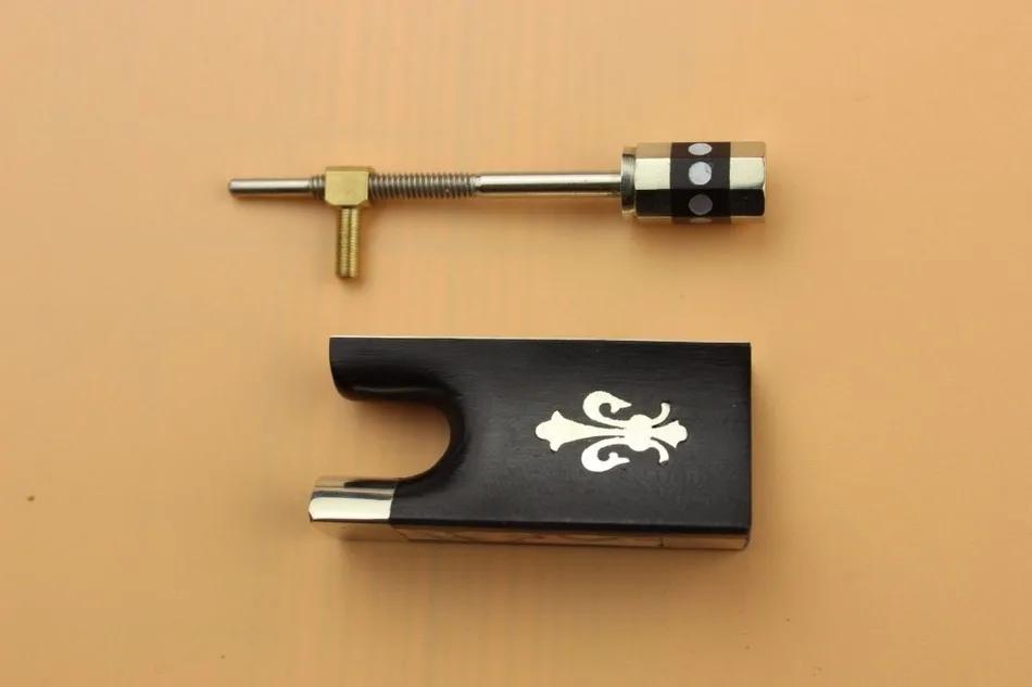 

High quality ebony violin bow frog 3/4-4/4 size violin parts accessories