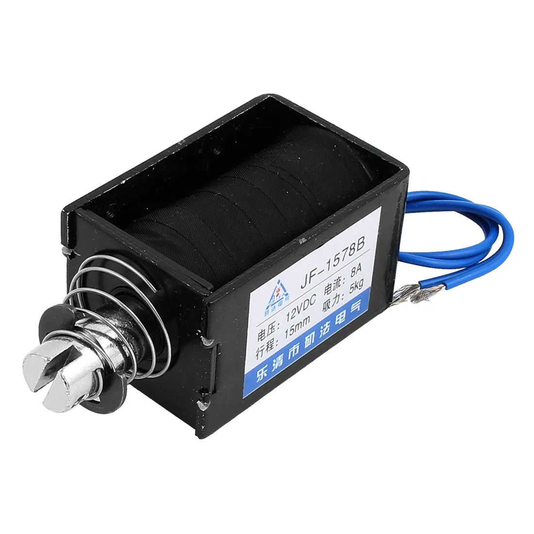 

UXCELL Jf-1578B Dc12v 8A 15Mm 5Kg Push Pull Type Diy  Solenoid Electromagnet Magnet