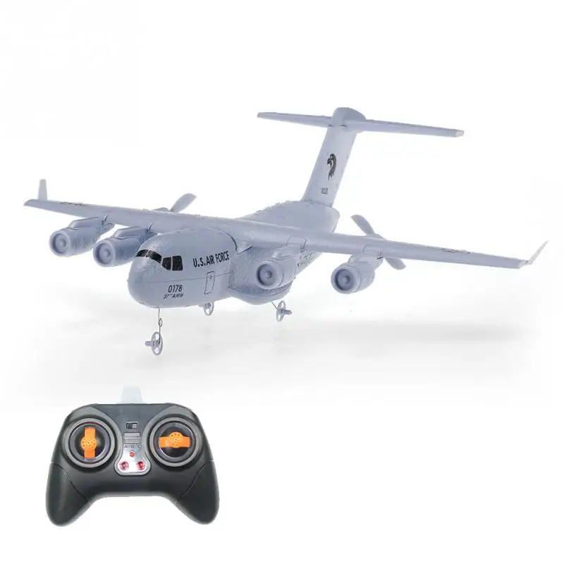 

DIY RC Airplane C-17 4CH Fixed-wing Drop-proof 373mm Wingspan Inserted EPP RC Aircraft RTF