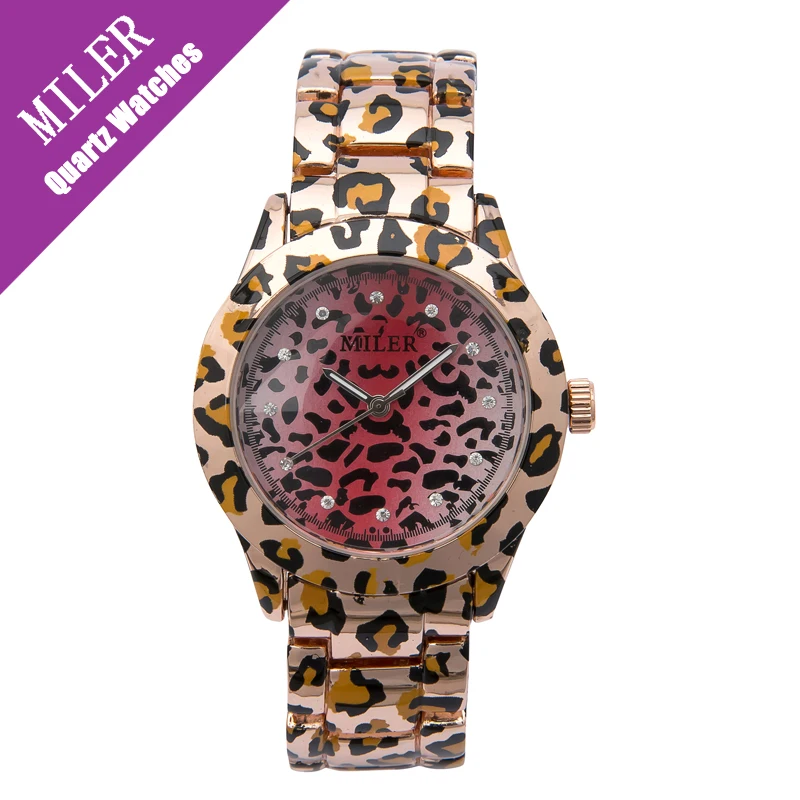 

Miler Rose Gold Watch Stainless Steel Watches For Ladies Leopard Creative Watch Women Elegant Unisex Casual Quartz WristWatches