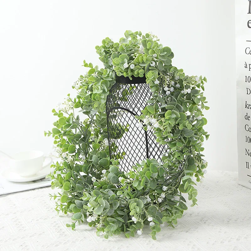 

Quality Artificial Plant Rattan Plastic Eucalyptus Leaves Vines Wedding Decoration