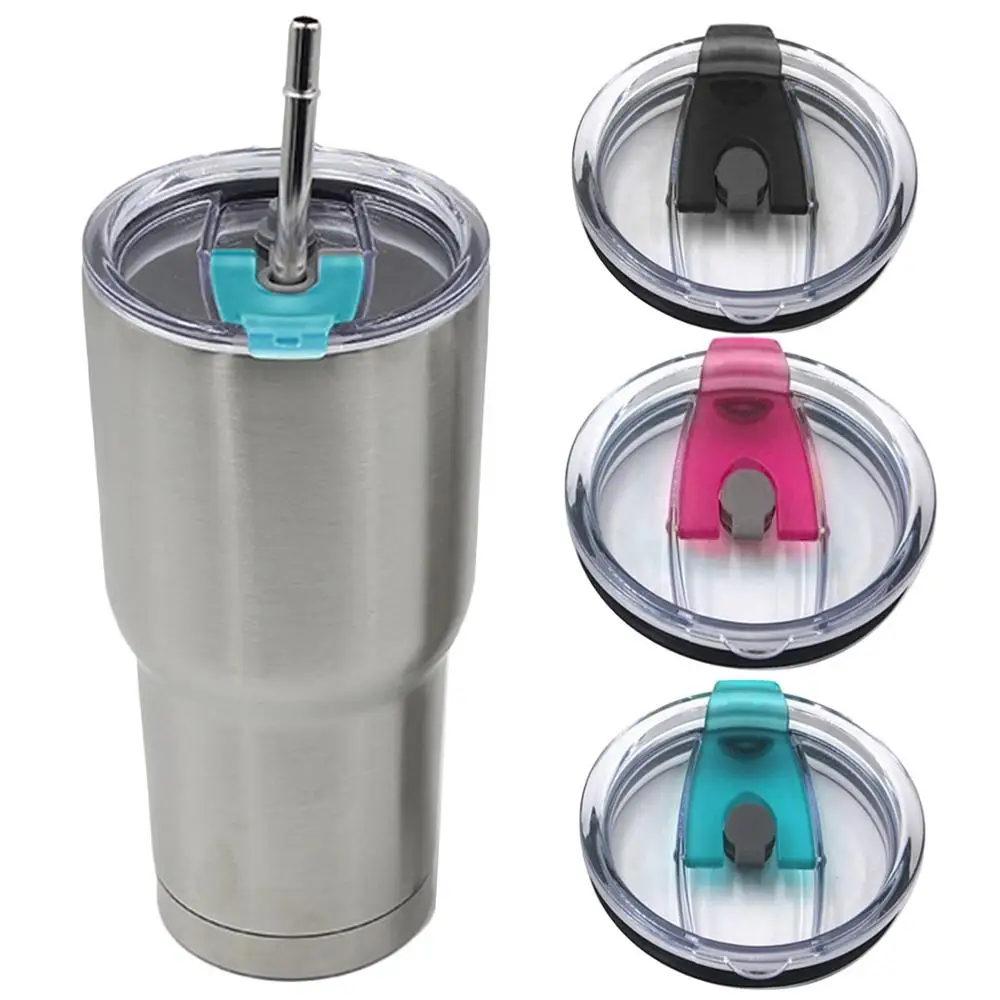 

3pcs Spill Proof Splash Resistant Straw Friendly Replacement Tumbler Lids Covers for Yeti 20oz 30oz Cups