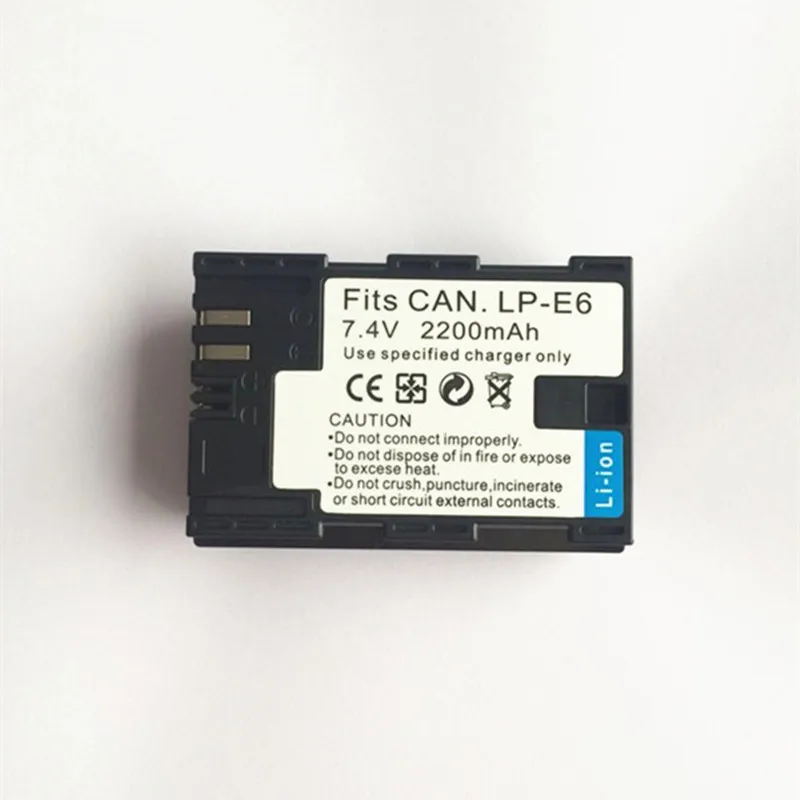

High quality Digital Camera Battery LP-E6 7.4V 2200mAh LP E6 Rechargeable Camera Battery