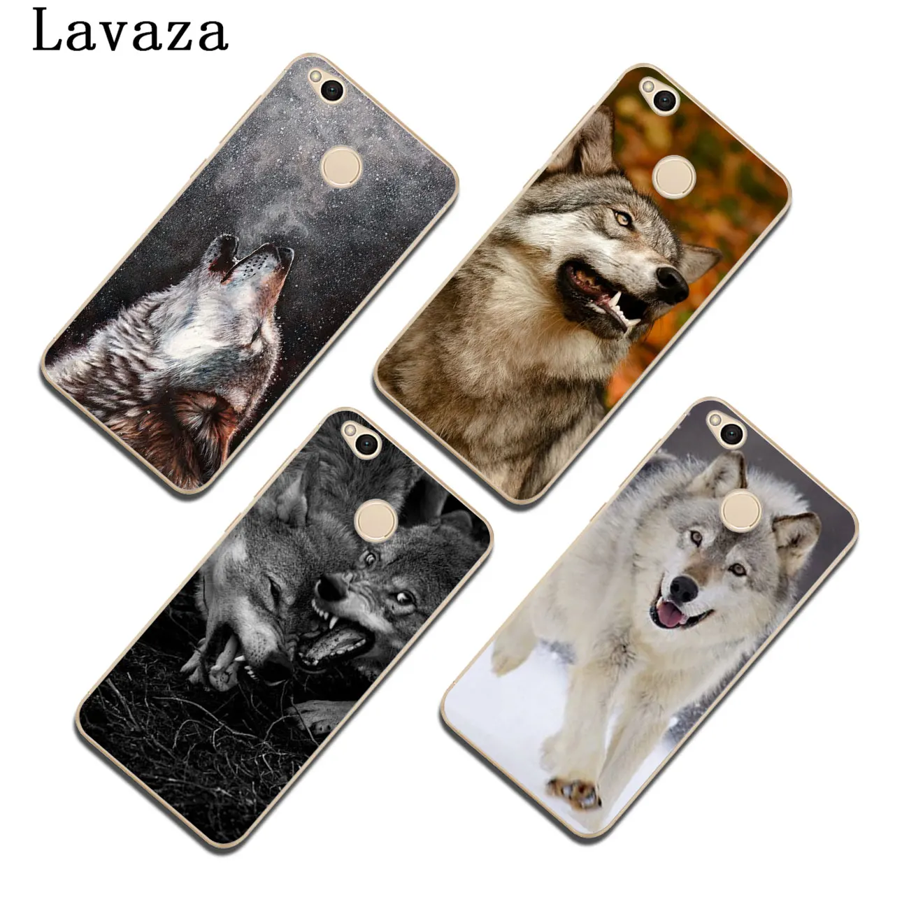 Жесткий чехол для телефона Lavaza Fierce Snow Wolf Xiaomi 9 9T A3 PRO CC9 CC9E 8 A2 Lite SE A1 pocophone f1 6 6X 5S 5X MAX