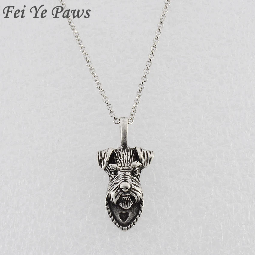 Fei Ye Paws винтажное ожерелье и кулоны с собачкой Шнауцер аниме Бохо длинное Макси ожерелье для женщин мужчин ювелирные изделия лучший друг чокер