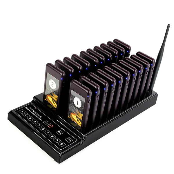 Description Picture 4 of itemRetekess 10Pcs T111/T112 Coaster Pager Receivers For Restaurant Pager Wireless Paging System For Cafe Church Clinic Food Court