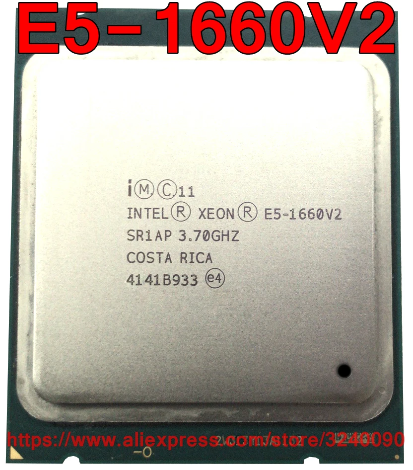 Процессор Intel ЦП Xeon E5 1660V2 SR1AP 3 70 ГГц 6 ядер 15 м LGA2011 процессор 1660 V2 бесплатная