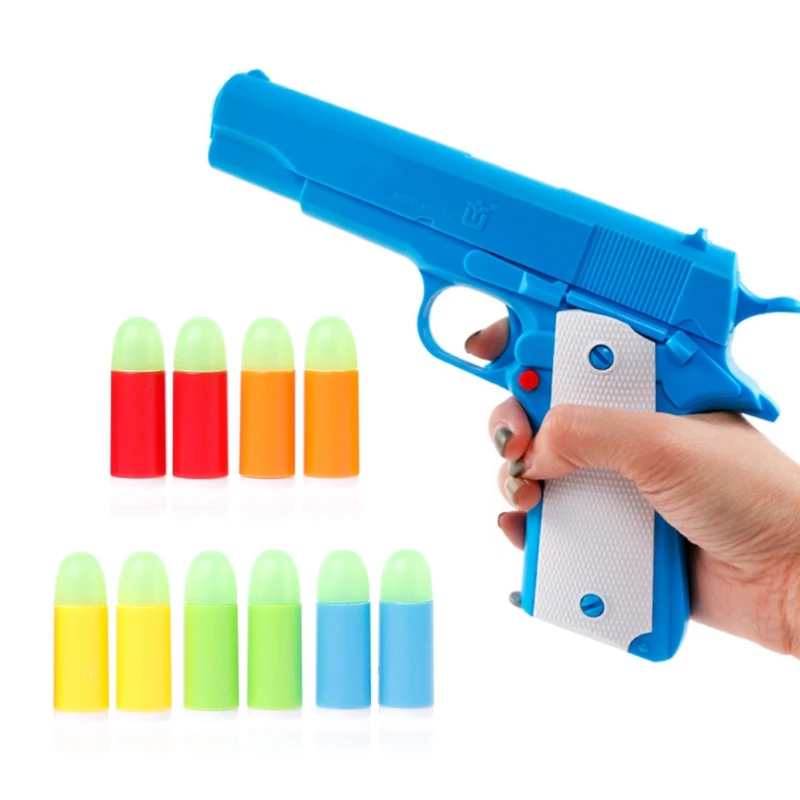 10pcs Mini Soft Bullet Toy Luminous Bullets For Pistol Gun Toys