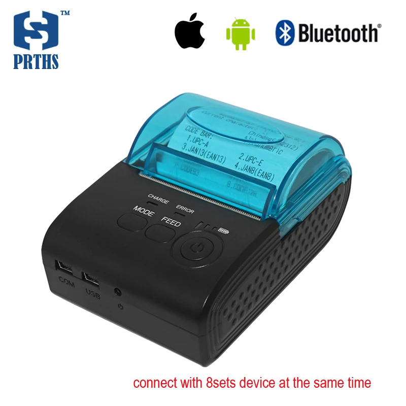 

Hot Selling Cheap Portable Mini Bluetooth Mobile Printer Support QR Code Printing for Express Warehouse