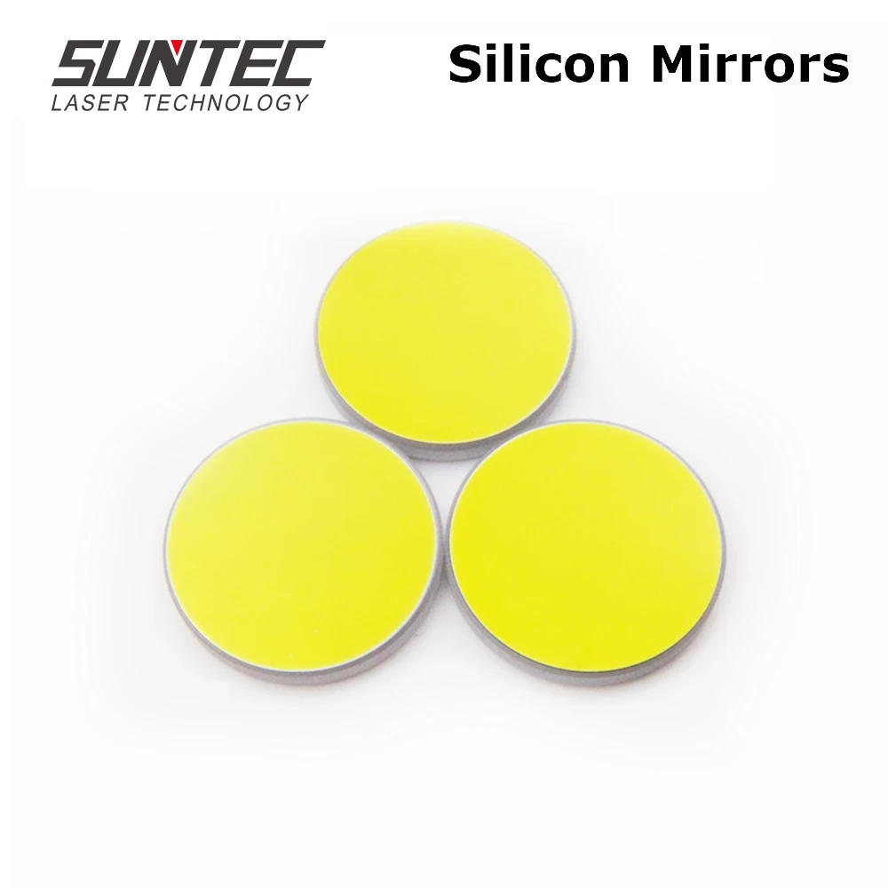 

Suntec Si Mirror Gold-Plated Silicon Mirror for CO2 Laser Engraving Cutting Machine Dia. 19 20 25 30 38.1 mm
