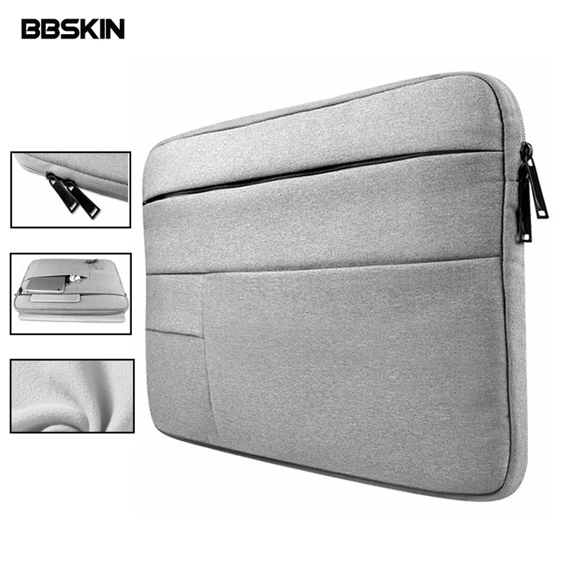 

11 12 13 14 15.4 15.6 inch Black Gray Pink Notebook Portable zipper Sleeve Soft Shockproof Case Laptop Tablet Computer Pouch bag