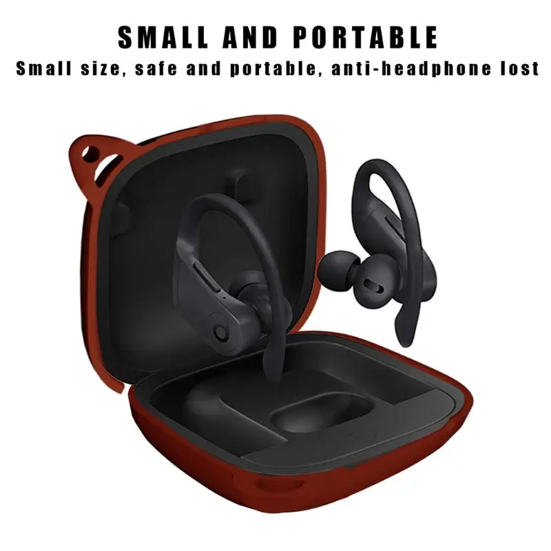 

2019 New Clamshell Opening Anti-shock Flexible Silicone Full Protective Case Cover for Beats Powerbeats Pro Earphone Accessories