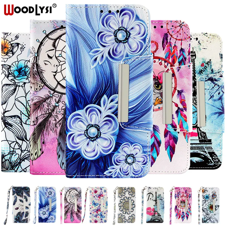 

Luxury Flip Wallet Case For huawei Mate 20 10 P20 Lite Pro P Smart Y5 Y9 2018 PU Leather Case Book Style Painted Phone Case