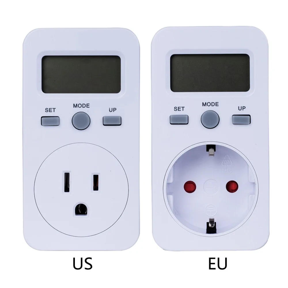 EU US Plug Plug in Digital Wattmeter LCD Display Power Monitor Meters