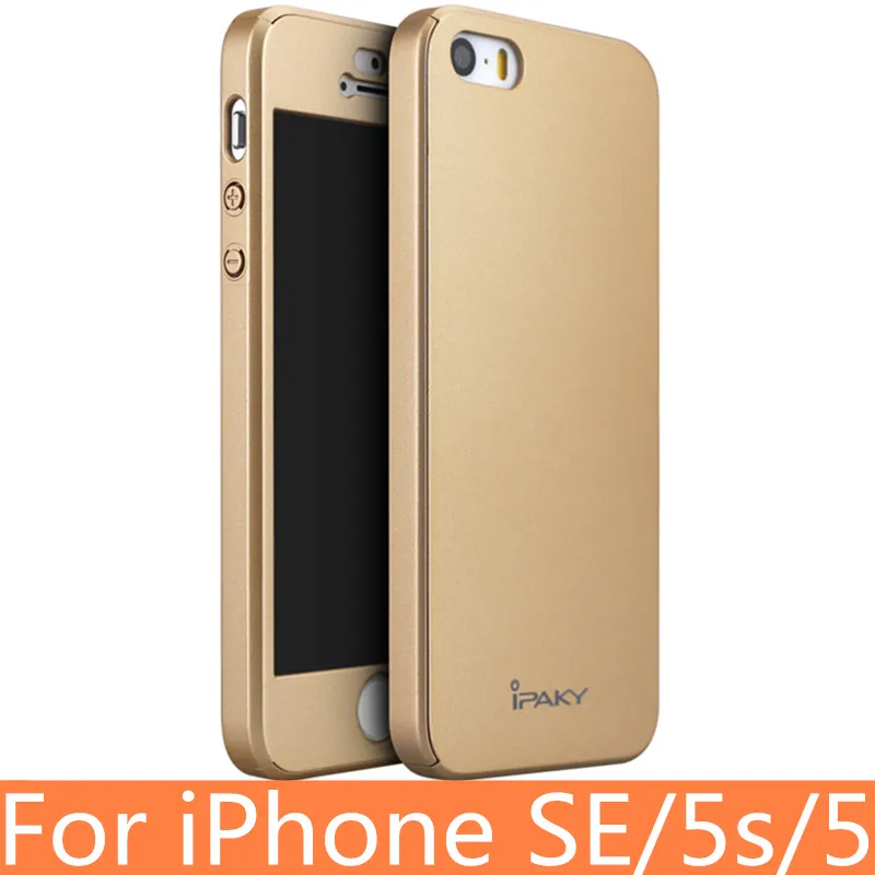 Чехол для iPhone SE с полным покрытием оригинальный IPAKY чехол защитный Apple 5s 5 SE|full cover