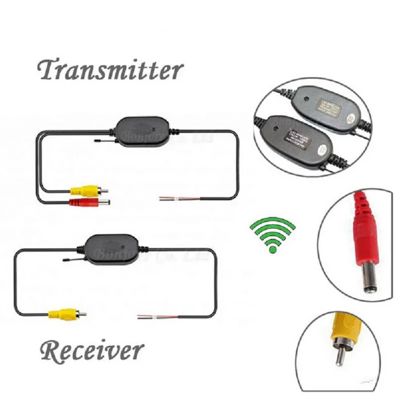New 2.4G Wireless Transmitter and Receiver Video adapter Car Rear View