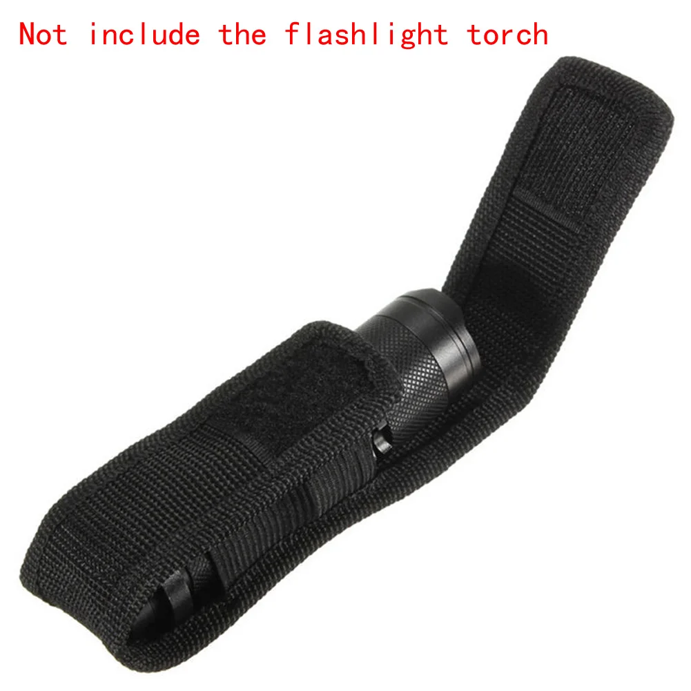 Torch Nylon Pouch Accessories Outdoor Camping Flashlight Cover With Belt Clip 