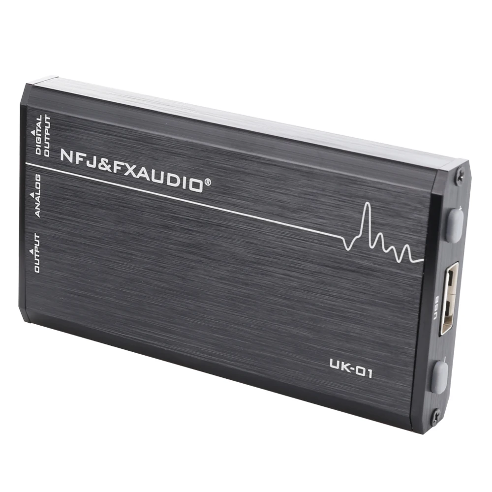 NFJ FXAUDIO UK 01 MINI Audio External USB Sound Card Driveless Portable Headphone Amplifier Amp Output CM6533 MAX9722