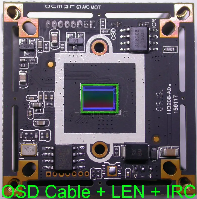 AHD 2.0MP 1920x1080 P 1/2. 7 &quotomnivision cmos OV2710 NVP2441 + DSP модуль камеры CCTV совета борту OSD кабель лен