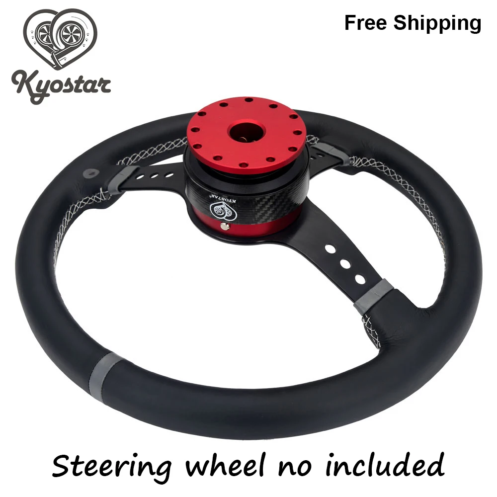 Racing real carbon fiber steering wheel hub adapter boss kit steering