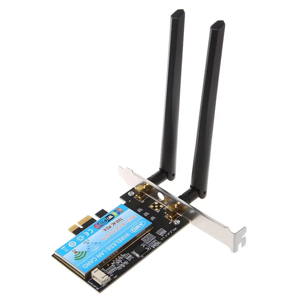 Двухдиапазонная Беспроводная сетевая мини карта 2 4 с поддержкой Bluetooth и Wi Fi для