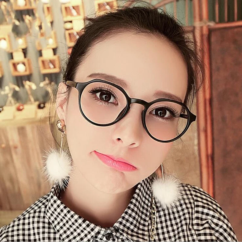 

Fashion Optical Glasses Transparent Lens Vintage Round Spectacle Clear Glasses No Degree Eyeglasses Frames oculos de grau