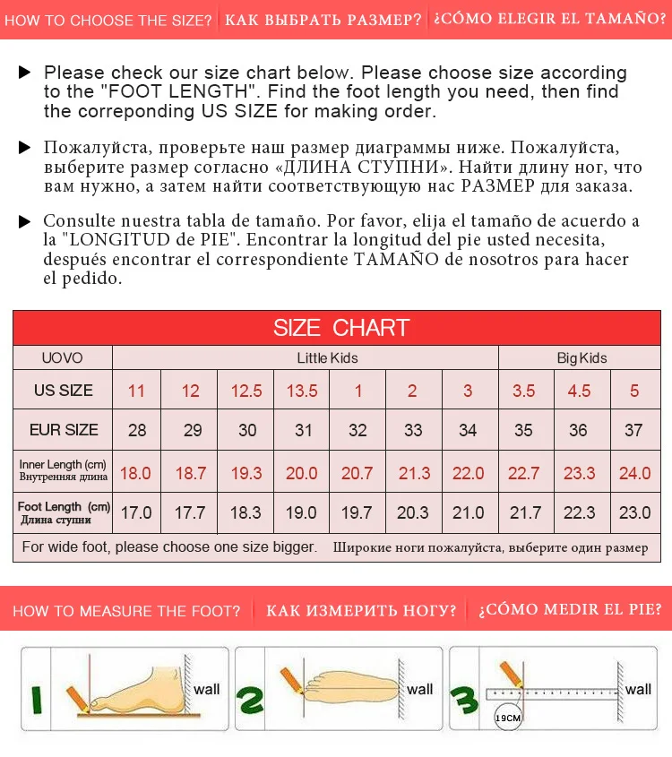 UOVO Spring Summer Kids Shoes Breathable Casual Shoes For Boys And Girls Light-weight Sport Shoes Kids Sneakers Size 28#-37#