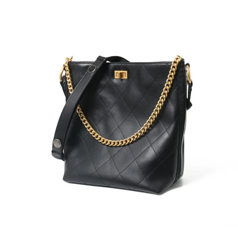 

2019 Luxury Handbags Women Bags Designer Lady Fine Handbags Messenger Bags Bucket Cowhide Ladies Diamonds