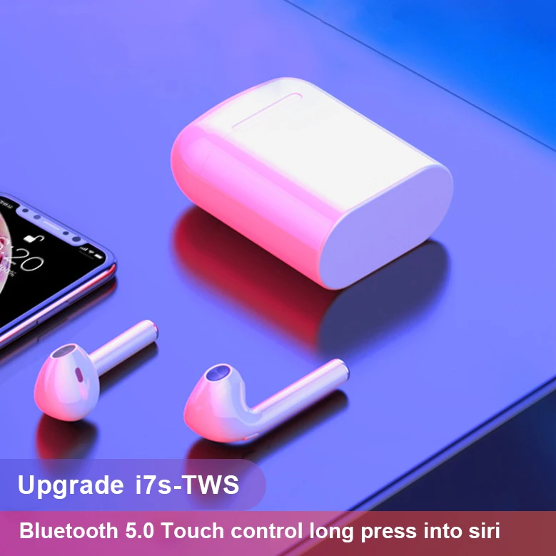 

7 i7s TWS Wireless fone de ouvido for xiaomi in-ear Bluetooth Earphone Earbuds Headset With Mic For iPhone all smart phone