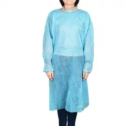 Одноразовый синий нетканый фартук Рабочая медицинская одежда Комбинезоны