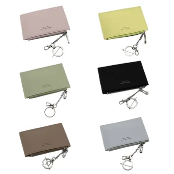 

Sell at a loss! Women Leather Men Slim Mini Wallet Money Credit Card Holder Coin Pocket Organizer Keyring 2020