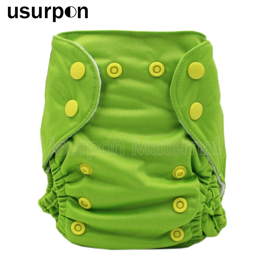 

[usurpon] 1pc newborn cloth diaper solid color waterproof pul baby newborn diaper reusable cloth diaper washable diaper
