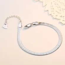 925 пробы Серебряный Романтический Прекрасный модный женский браслет ручной работы