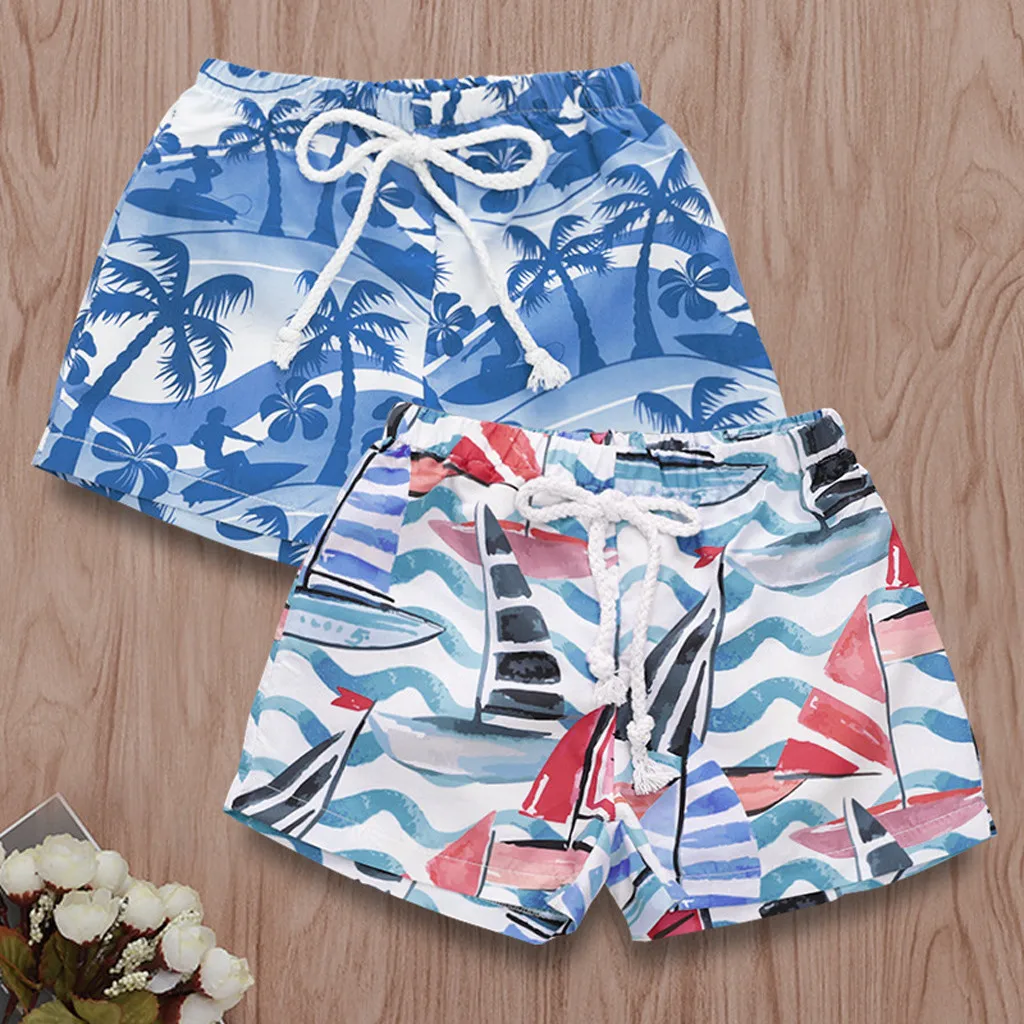 Donut Cartoon Mens Beach Shorts Linen Casual Fit Short Swim Trunks