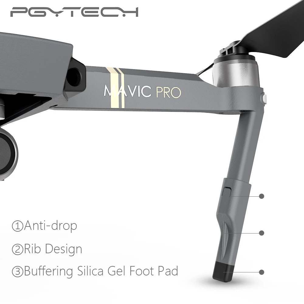 PGYTECH Расширенный посадочный механизм поддержка ног протектор Расширение Замена подходит для Mavic Pro drone аксессуары