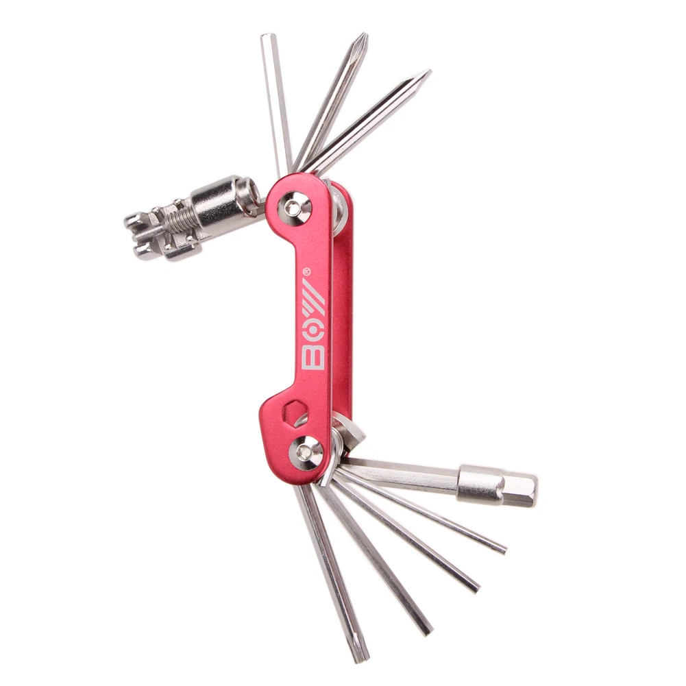 

11 in 1 Portable Multifunction Bicycle Repair Tool Kit MTB Mountain Bike Reparing Gadget Set Steel Cycling Multi Repair Tools