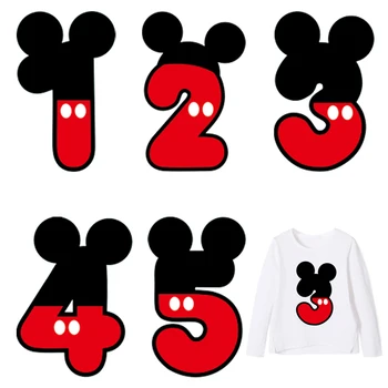 

Digital letter patch clothing stickers applique iron on transferstripes on clothes heat-sensitive patches application of one top