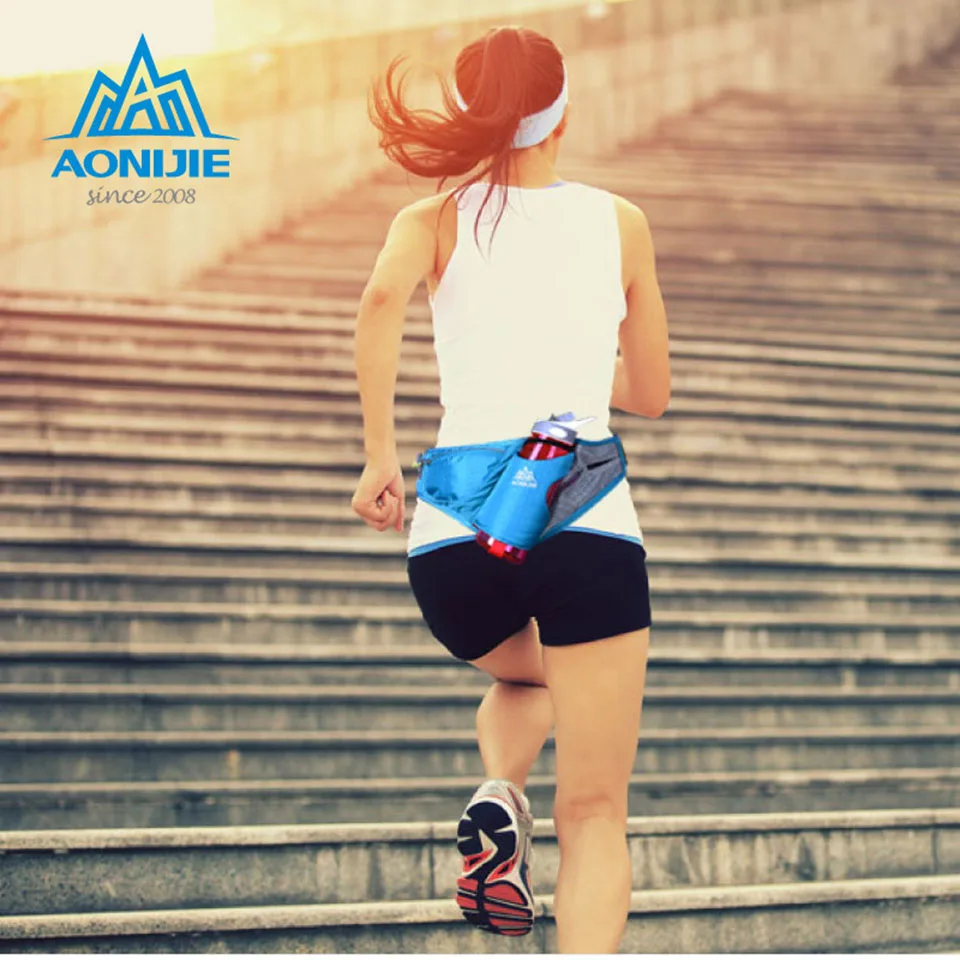 AONIJIE Спорт марафон Гидратации ремень Запуск Free Running аксессуары воды поясная сумка