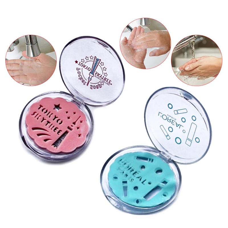 

1box Outdoor Travel Soap Paper Washing Hand Bath Clean Scented Slice Sheets 20pcs Disposable Boxe Soap Portable Mini Paper Soap