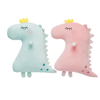 

Eva2king Stuffed Animal Baby Dolls 40*50CM Kawaii Cartoon Pink Dinosaur Plush toys Kids Present Toys Children Baby Birthday Gift
