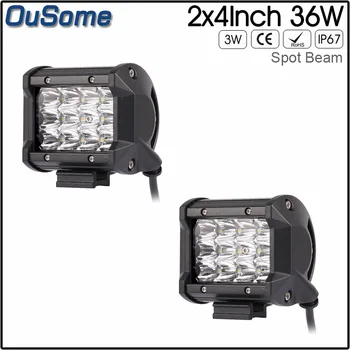 

4 inch 36w auto IP67 waterproof 24v work lamp truck 12v offroad car 4x4 LED work light