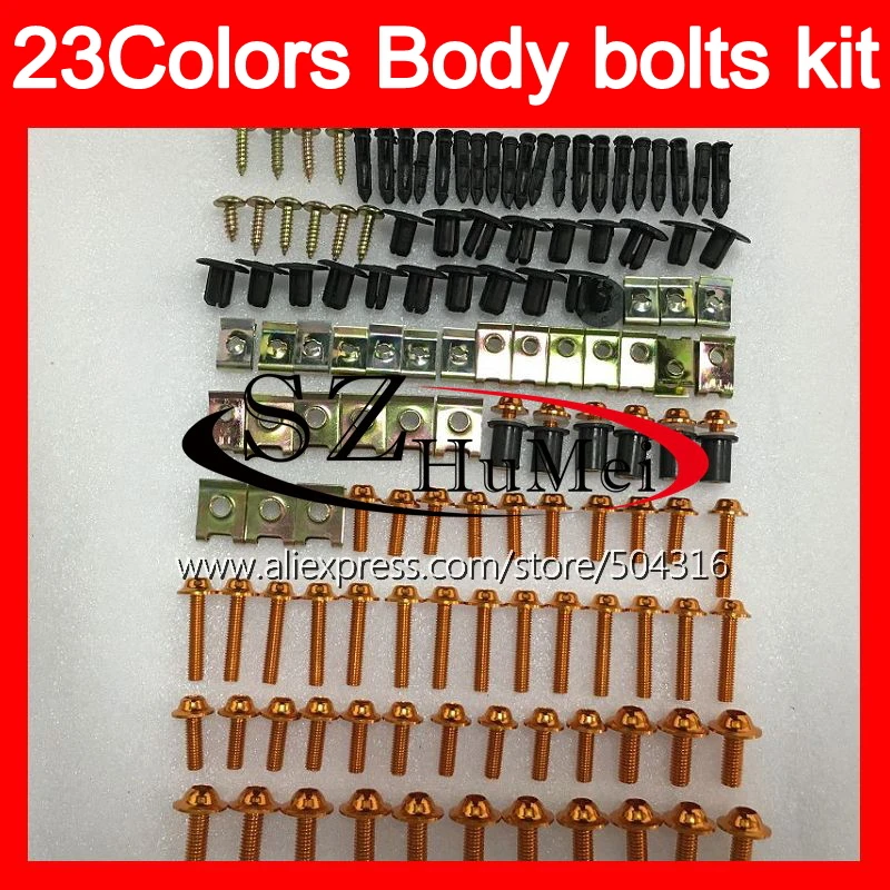 

Fairing bolts full screw kit For HONDA VFR800 Interceptor 98 00 01 VFR 800 VFR800RR 1998 1999 2001 Windscreen bolt screws Nuts