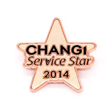 Производители окрашенные значки низкая цена на заказ металлическая звезда Твердый эмаль цветной символ