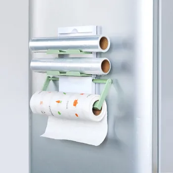 

Retractable Refrigerator Shelf Multi-layer Plastic Wrap Rack Kitchen Plastic Punch-free Storage Shelves Set