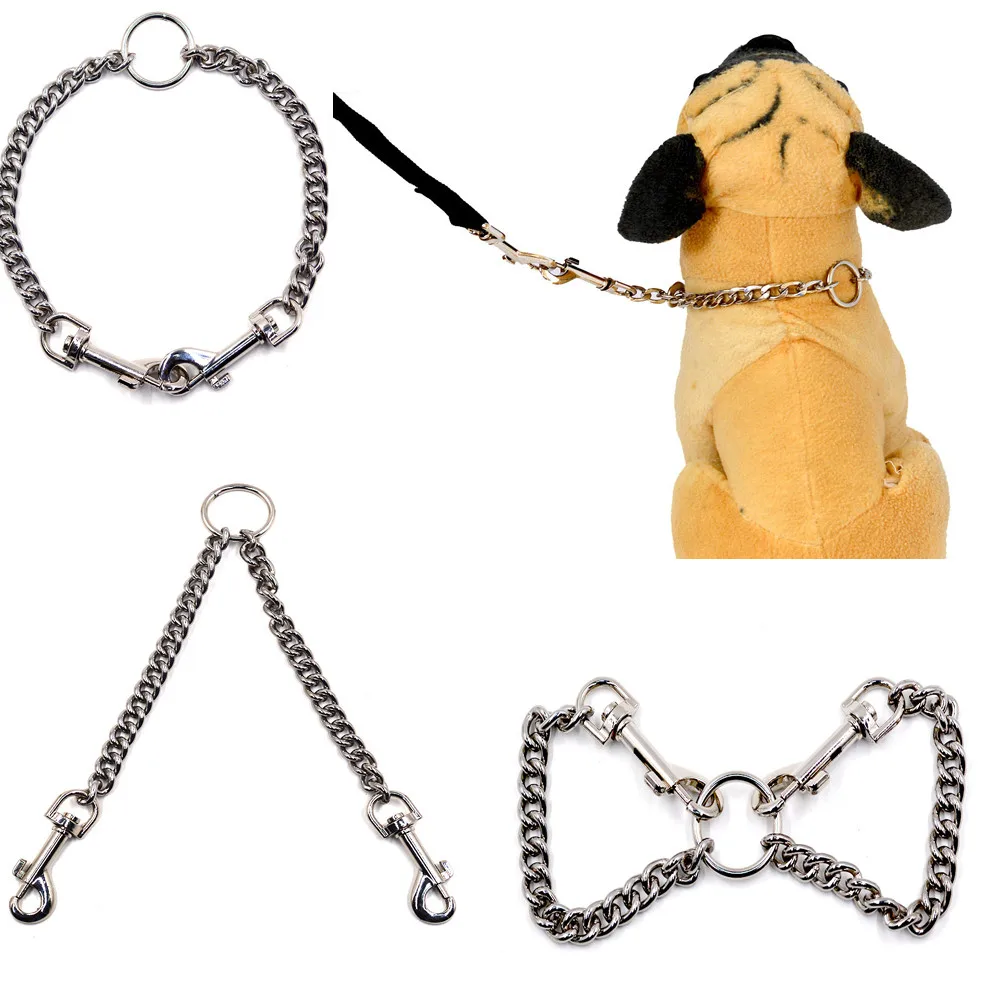 Pet Dog Double headed Leash Snake Chain Traction Chain Multifunctional
