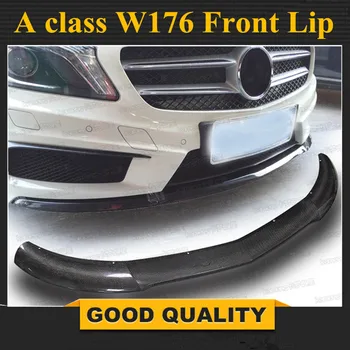 

Mercedes W176 Carbon Fiber Front Lip with For Benz A Class A45 Package 2012 - 2015 Pre-facelift