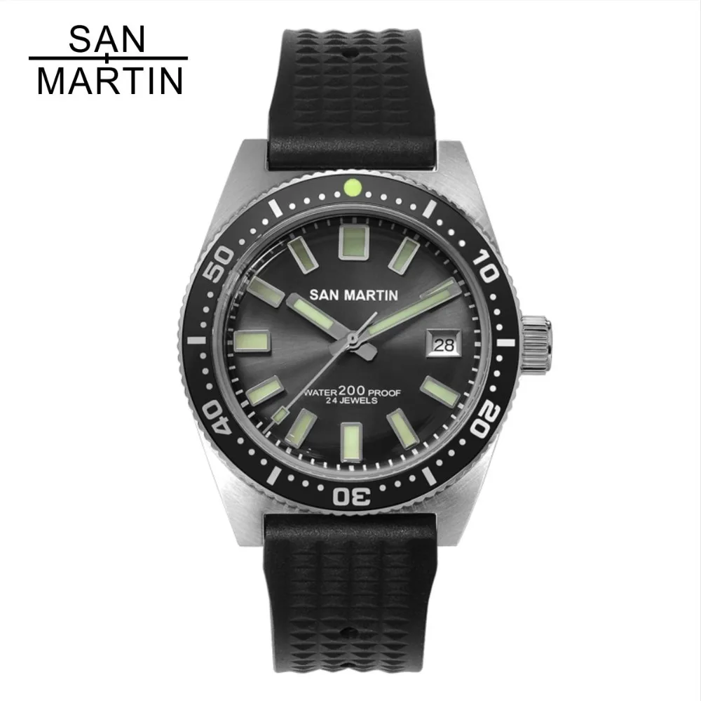 San Martin 62MAS Pria Automatic Watch 